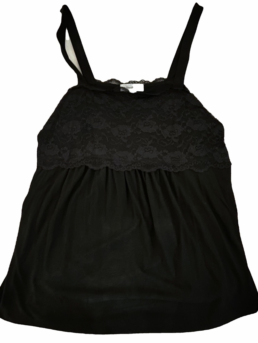 Dressbarn Black Lace Camisole Top